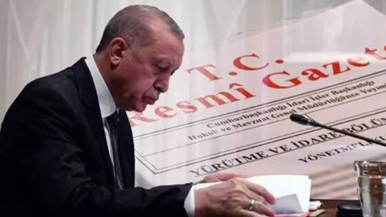 Resmi Gazetede Onaylandı