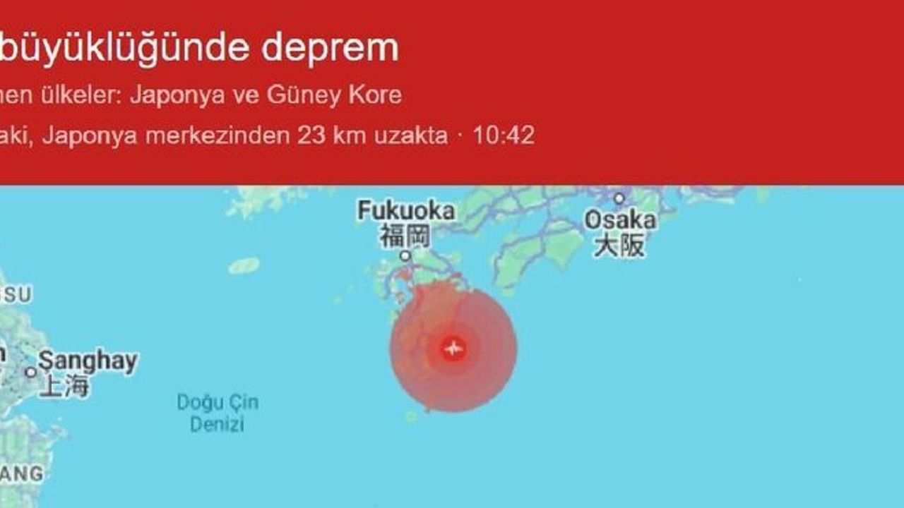 7,1 büyüklüğünde deprem