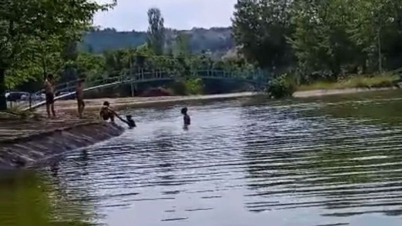 Süs havuzunda tehlikeli hareketler