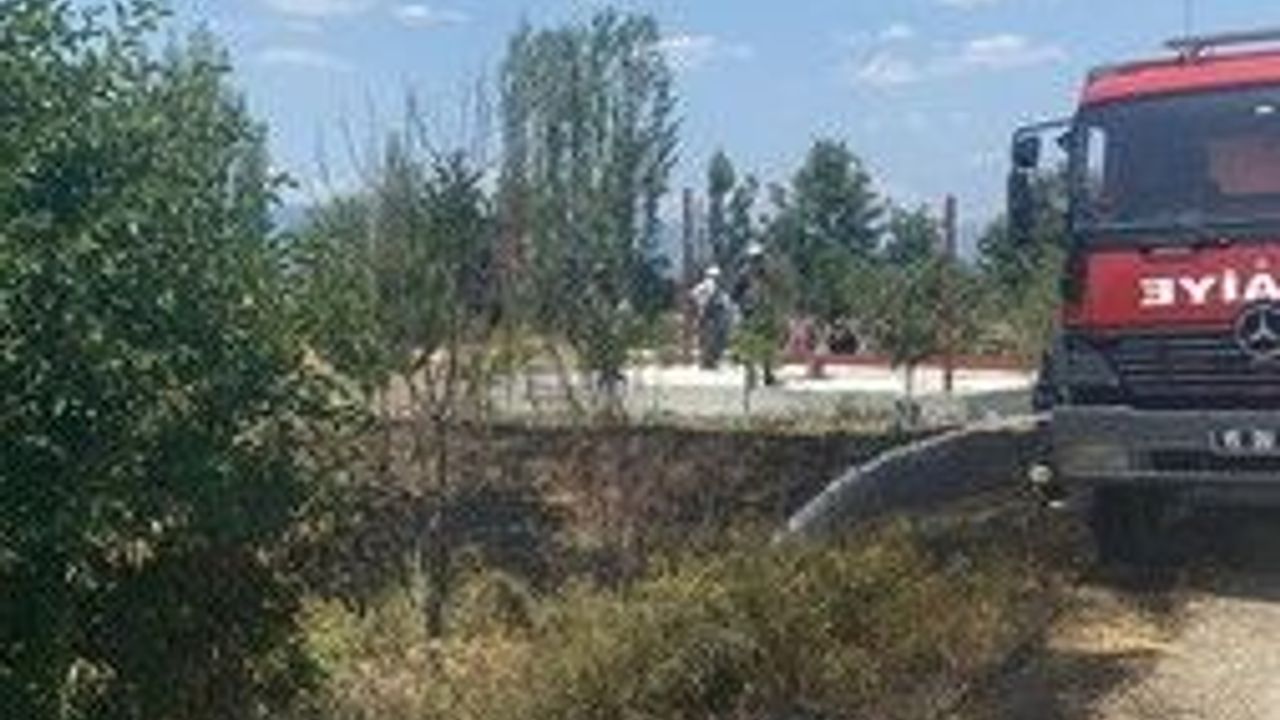 Burdur'da çıkan yangında 3 dönüm ekili alan zarar gördü