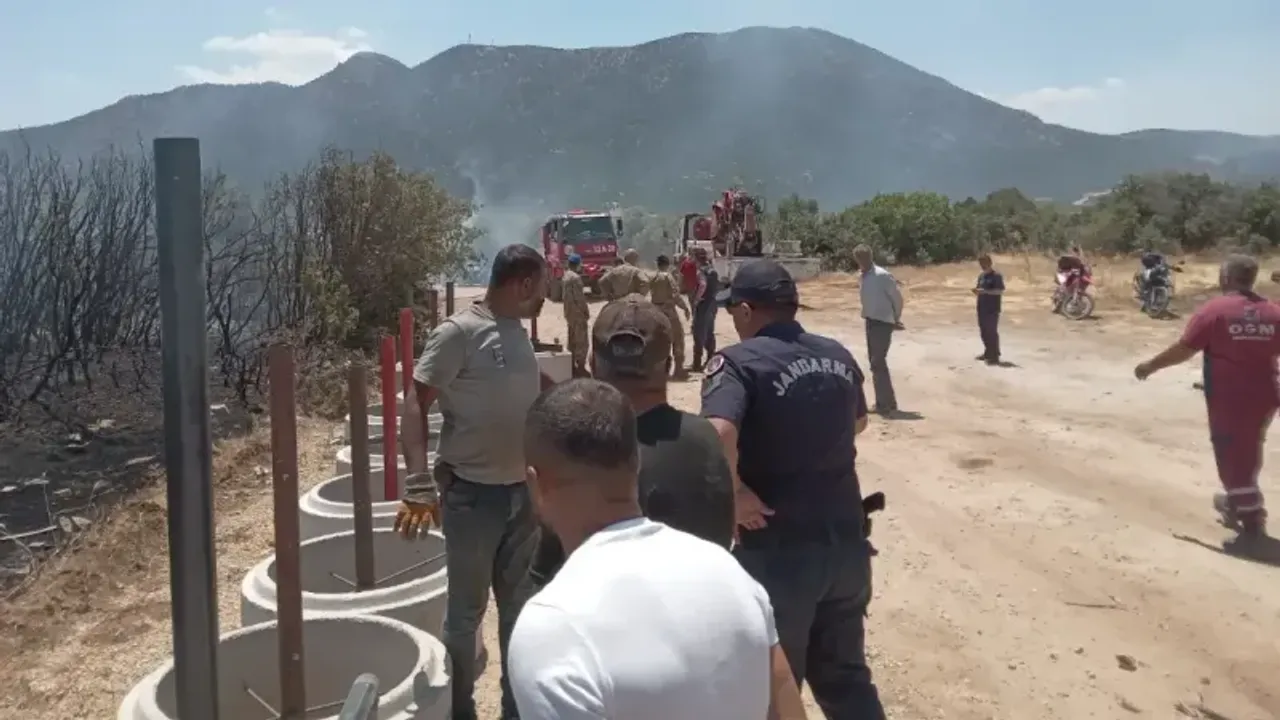 Isparta'da orman yangını