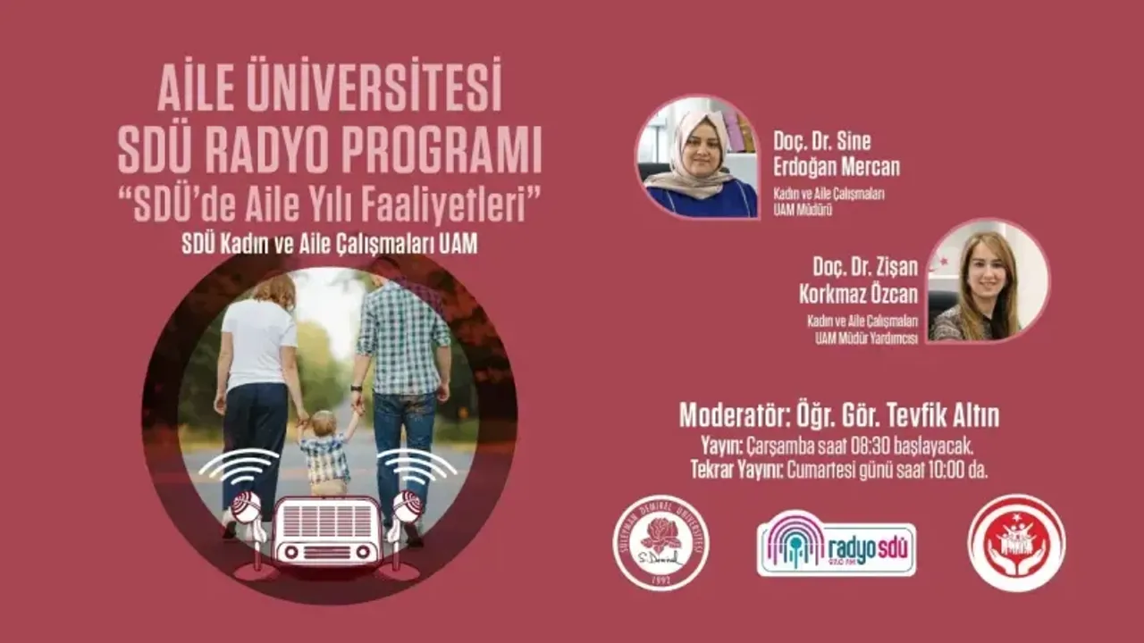 SDÜ’den Aile Yılına Özel Radyo Programı: “Aile Üniversitesi” Yayında