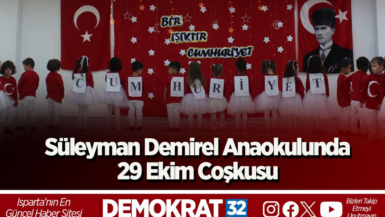 Süleyman Demirel Anaokulunda 29 Ekim Coşkusu