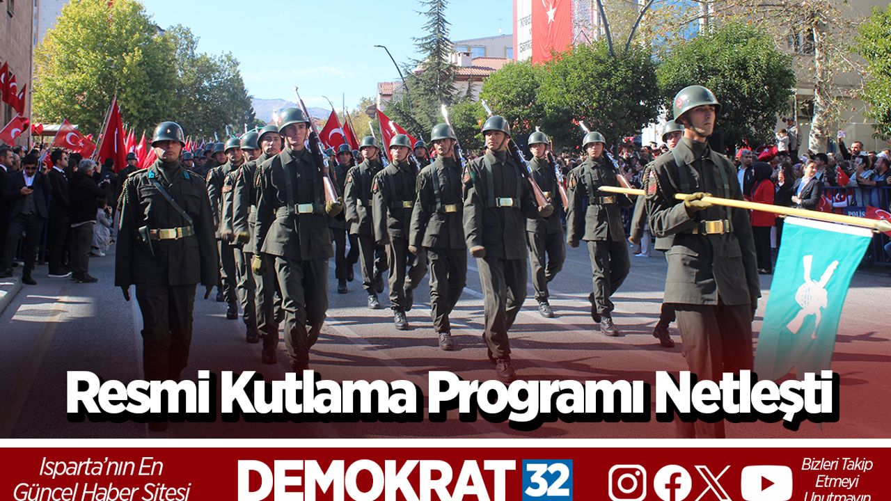 Resmi Kutlama Programı Netleşti