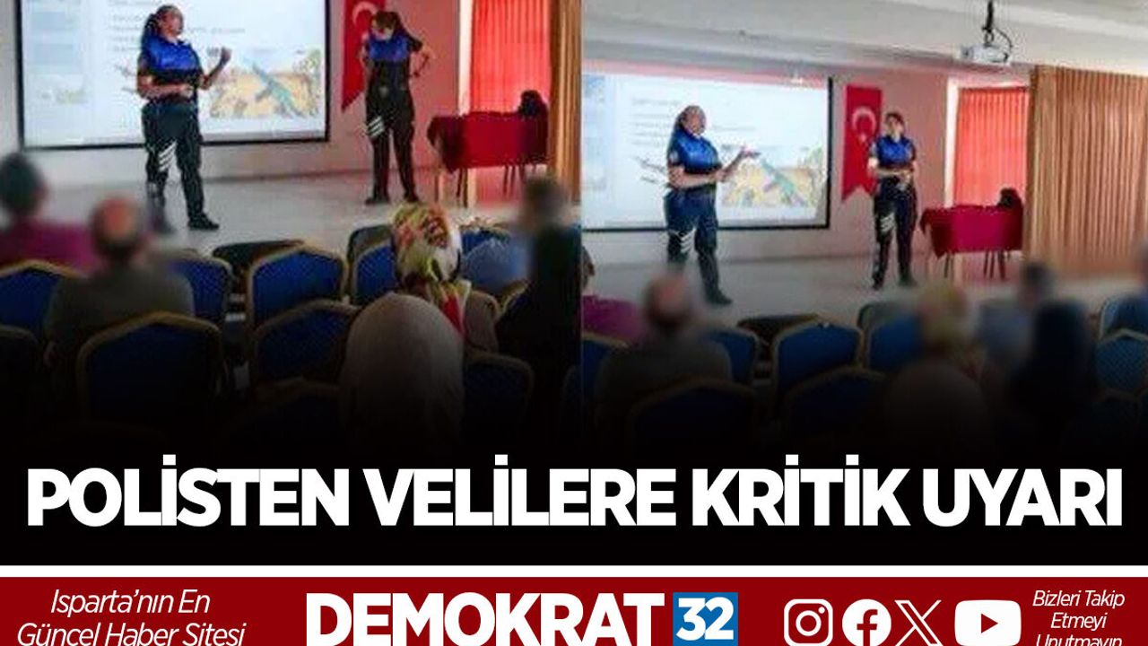 POLİSTEN VELİLERE KRİTİK UYARI