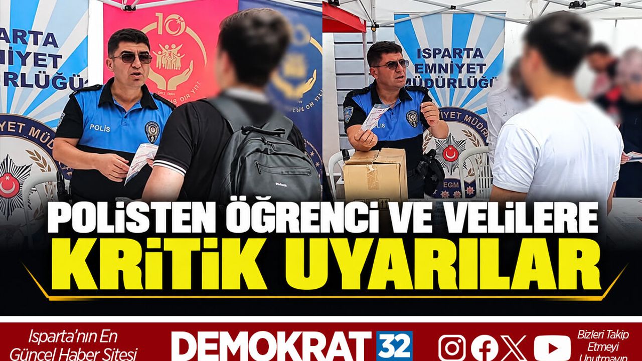 POLİSTEN ÖĞRENCİ VE VELİLERE KRİTİK UYARILAR