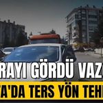 Isparta'da Ters Yöne Giren Sürücü Kamerayı Görünce Vazgeçti
