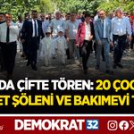 SAV'DA ÇİFTE TÖREN: 20 ÇOCUĞA SÜNNET ŞÖLENİ VE BAKIMEVİ TEMELİ