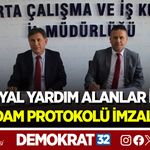 SOSYAL YARDIM ALANLAR İÇİN İSTİHDAM PROTOKOLÜ İMZALANDI