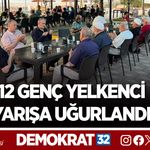 12 GENÇ YELKENCİ YARIŞA UĞURLANDI