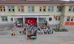 Burdur'da okullarda Filistin için farkındalık etkinliği