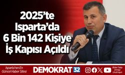 2025’te Isparta’da 6 Bin 142 Kişiye İş Kapısı Açıldı