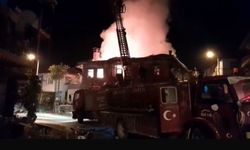 Burdur'da 2 katlı evde yangın