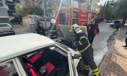 Burdur'da otomobilde yangın