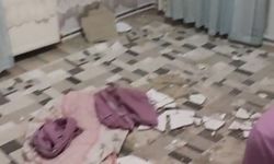 Uyudukları esnada asma tavan üzerine çöken kadın hastaneden taburcu oldu