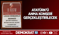 ATATÜRK'Ü ANMA KONSERİ GERÇEKLEŞTİRİLECEK