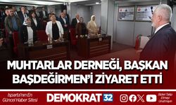 Isparta Muhtarlar Derneği, Başkan Başdeğirmen’i Ziyaret Etti