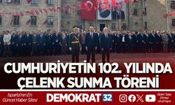 CUMHURİYETİN 102. YILINDA ÇELENK SUNMA TÖRENİ