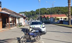 Otomobile arkadan çarpan motosiklet sürücüsü yaralandı