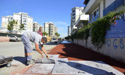 Güzeloba’da kaldırım çalışması tamamlandı