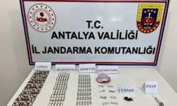 Antalya'da sentetik hap ve esrar ele geçirildi
