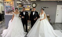 Bu düğünde her şey 'aynı': Aynı yaştaki kardeşler, aynı yaştaki gelinlerle, aynı anda dünya evine girdi