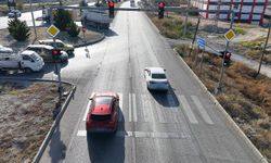 Burdur'da dron destekli trafik denetimi