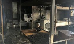 Alanya’da apartmanın giriş katında çıkan yangın korkuttu