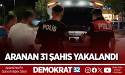 Aranan 31 Şahıs Yakalandı