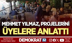 MEHMET YILMAZ, PROJELERİNİ ÜYELERE ANLATTI