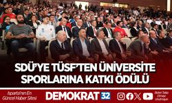 SDÜ’ye TÜSF’ten Üniversite Sporlarına Katkı Ödülü