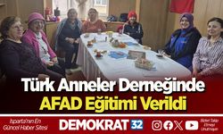 Türk Anneler Derneğinde AFAD Eğitimi Verildi