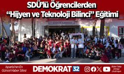 SDÜ’lü Öğrencilerden “Hijyen ve Teknoloji Bilinci” Eğitimi