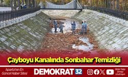 Çayboyu kanalında sonbahar temizliği