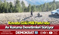 Kovada Gölü Milli Parkı’nda Av Koruma Denetimleri Sürüyor