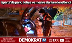 Isparta’da park, bahçe ve mesire alanları denetlendi