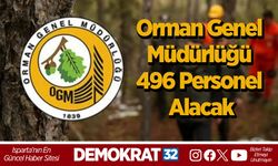 Orman Genel Müdürlüğü 496 personel alacak
