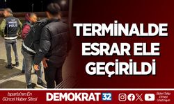Terminalde Esrar Ele Geçirildi