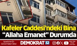 Kafeler Caddesi’ndeki Bina “Allaha Emanet” Durumda
