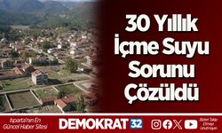 30 Yıllık İçme Suyu Sorunu Çözüldü
