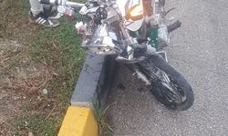 Burdur'da otomobil ile motosiklet çarpıştı: 1 yaralı