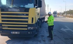Burdur'da yük taşıyan araçlara yönelik denetimde 25 araç ve sürücüsüne idari ceza
