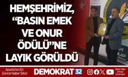 HEMŞEHRİMİZ, “BASIN EMEK VE ONUR ÖDÜLÜ”NE LAYIK GÖRÜLDÜ