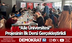 “Aile Üniversitesi” Projesinin İlk Dersi Gerçekleştirildi