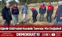 Eğirdir Gölü'ndeki kuraklık tarımda yön değiştirdi