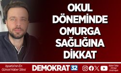 OKUL DÖNEMİNDE OMURGA SAĞLIĞINA DİKKAT
