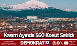 Kasım Ayında 560 Konut Satıldı