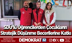 SDÜ’lü Öğrencilerden Çocukların Stratejik Düşünme Becerilerine Katkı