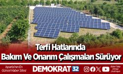 Terfi hatlarında bakım ve onarım çalışmaları sürüyor