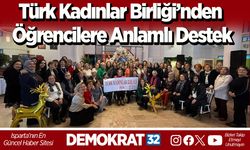 Türk Kadınlar Birliği’nden öğrencilere anlamlı destek